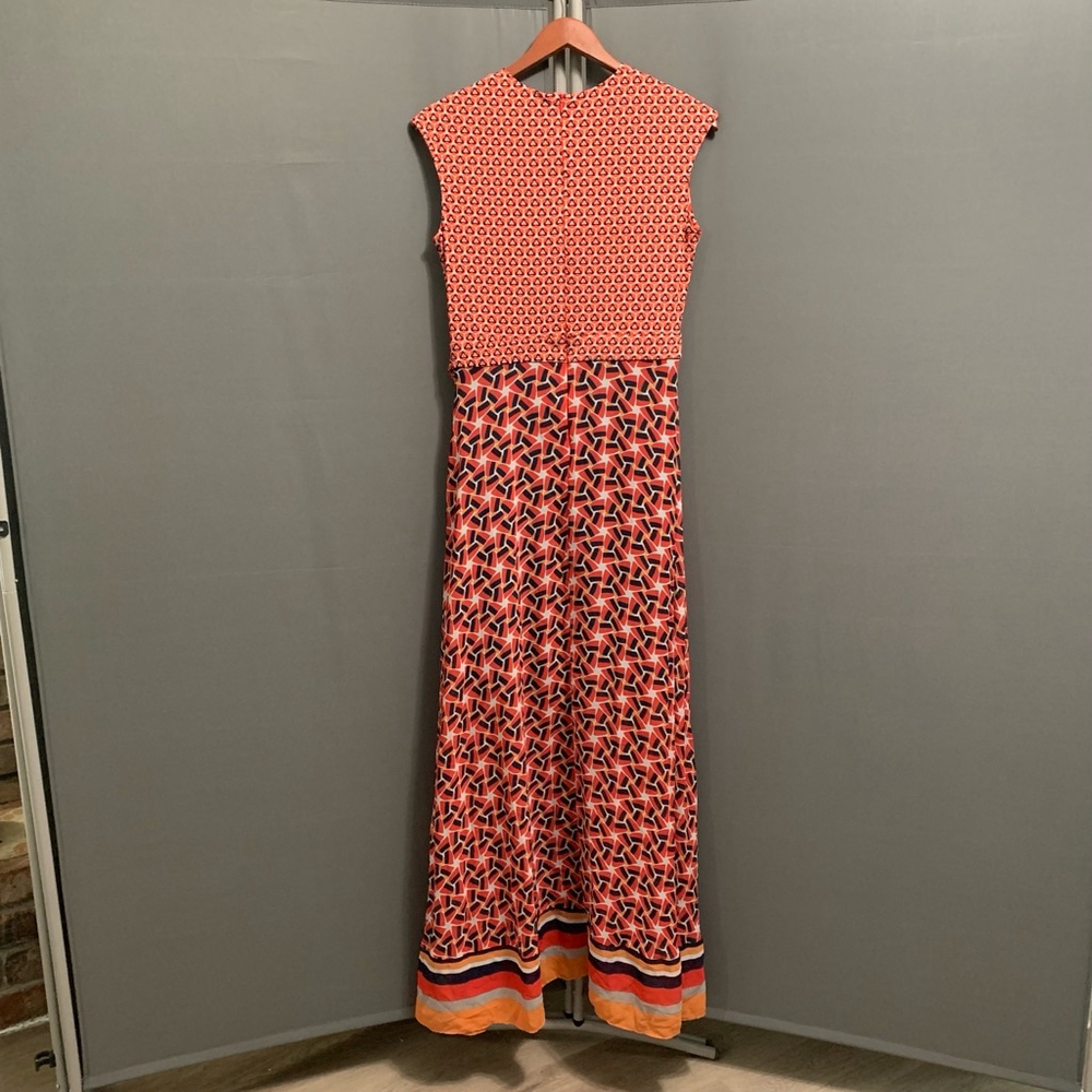 B02-Women's Just...Taylor Dress, Size 8, Red & Navy - Picture 9 of 9